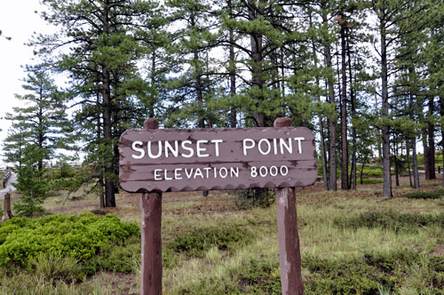 sign: Sunset Point